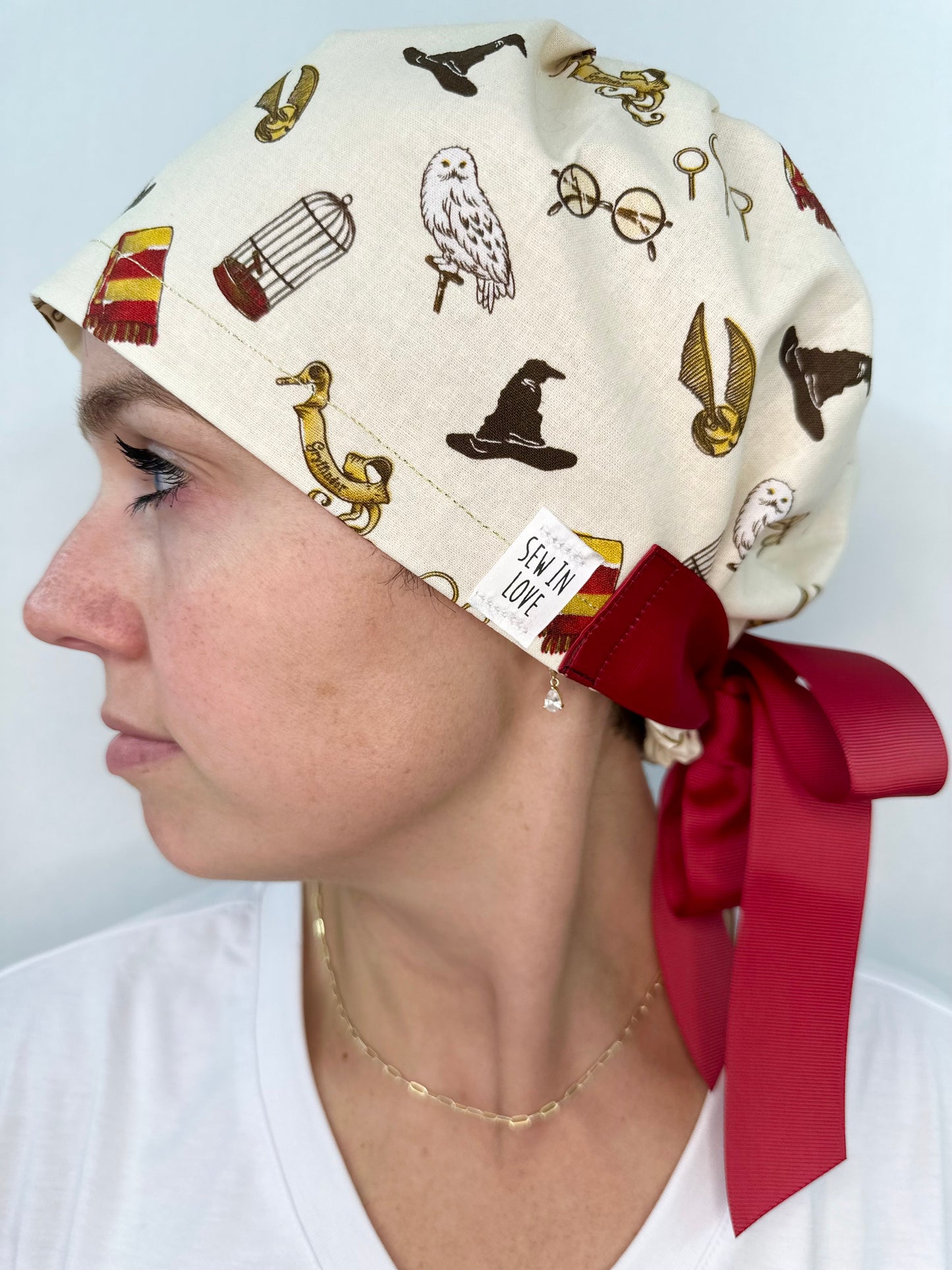 Ribbon Back-Harry Potter Items: Euro-Style Scrub Cap