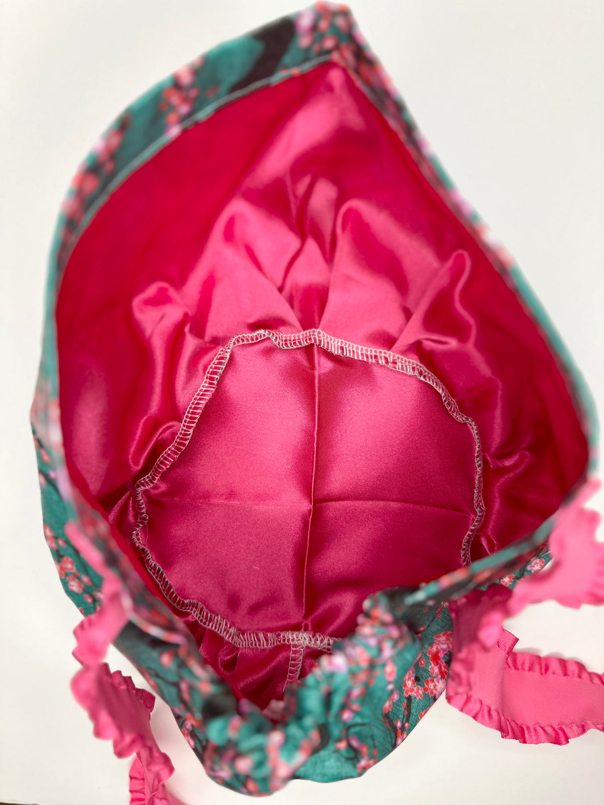 Ribbon Back-Cherry Blossoms: Euro-Style Scrub Cap