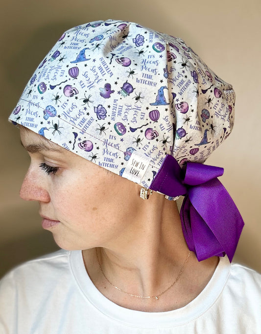 *PREORDER* It’s Hocus Pocus Time: Euro-Style Scrub Cap