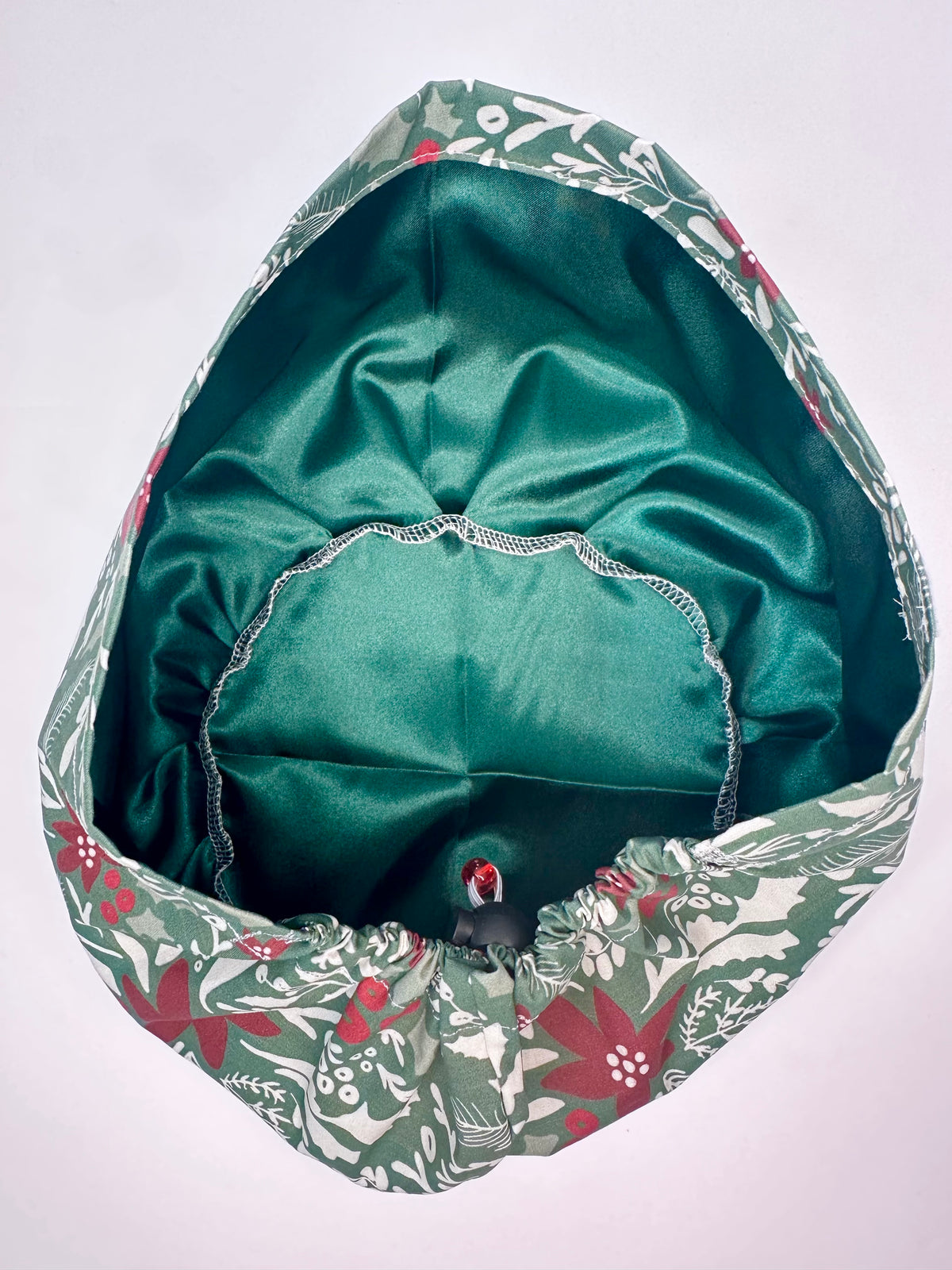 Toggle Back- Bold Poinsettias: Euro-Style Scrub Cap