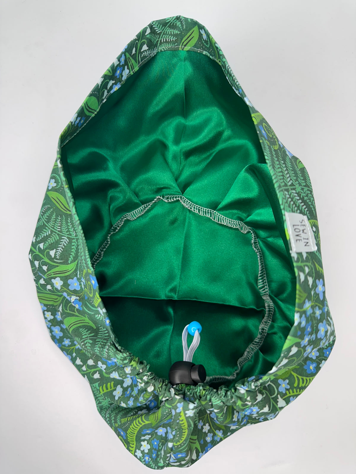 Toggle Back- Fern Forest: Euro-Style Scrub Cap