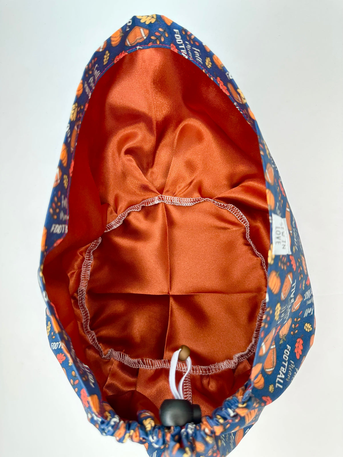 Toggle Back- Fall Means Football: Euro-Style Scrub Cap