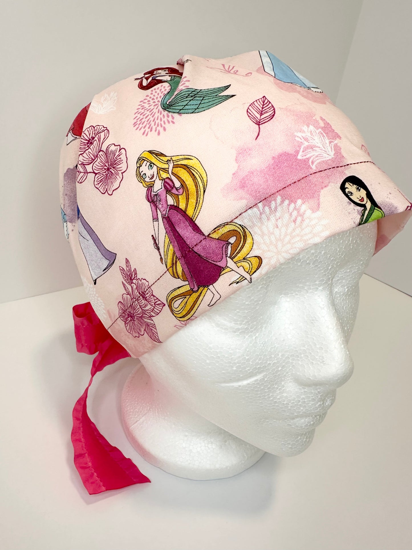 NOT LINED- Princesses: Euro-Style Scrub Cap