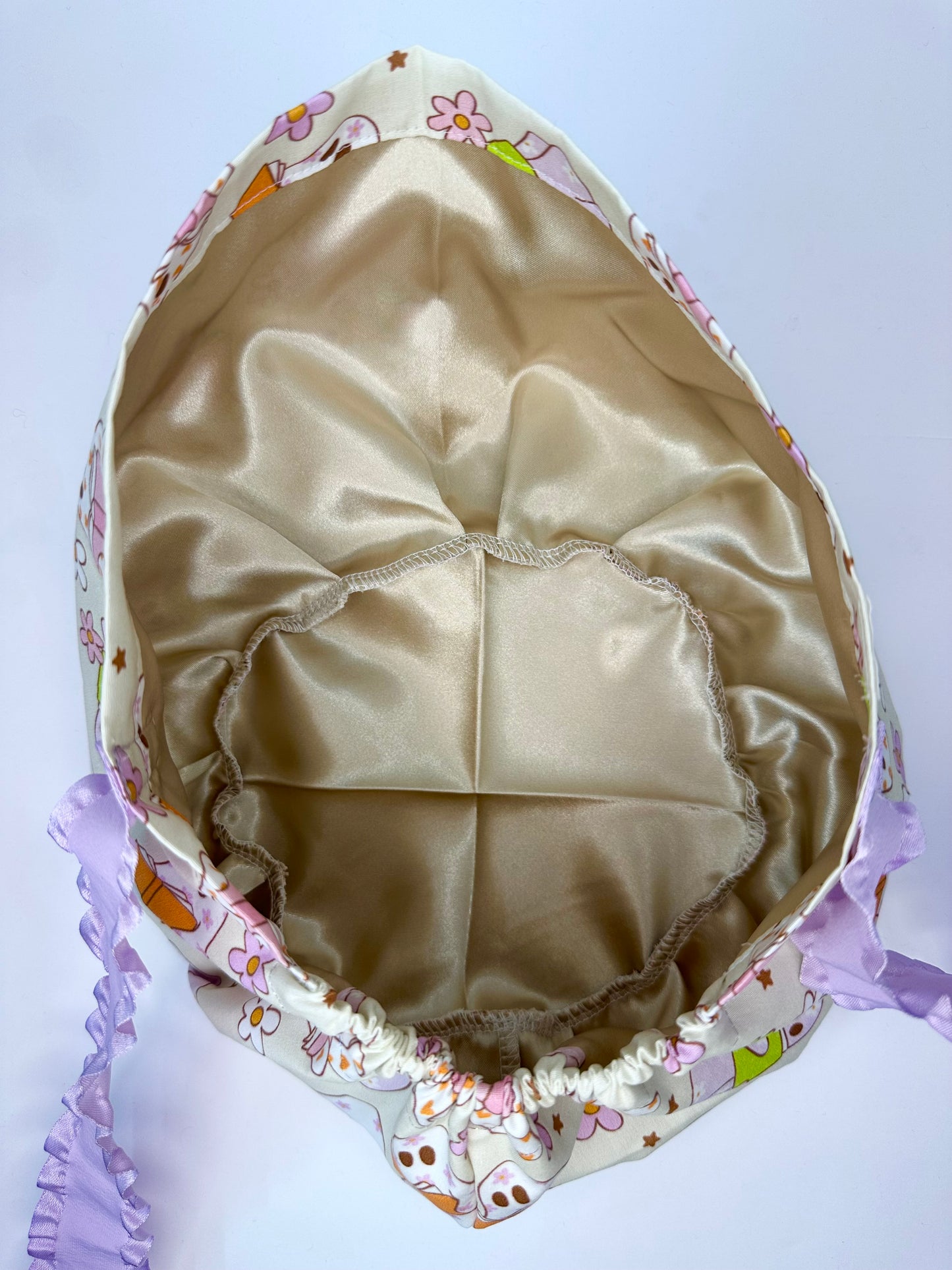 Ribbon Back- BOOOk Lovers: Euro-Style Scrub Cap