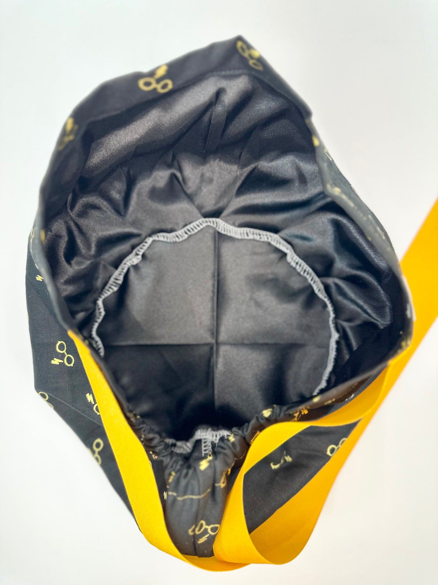 Ribbon Back-Golden Glasses: Euro-Style Scrub Cap