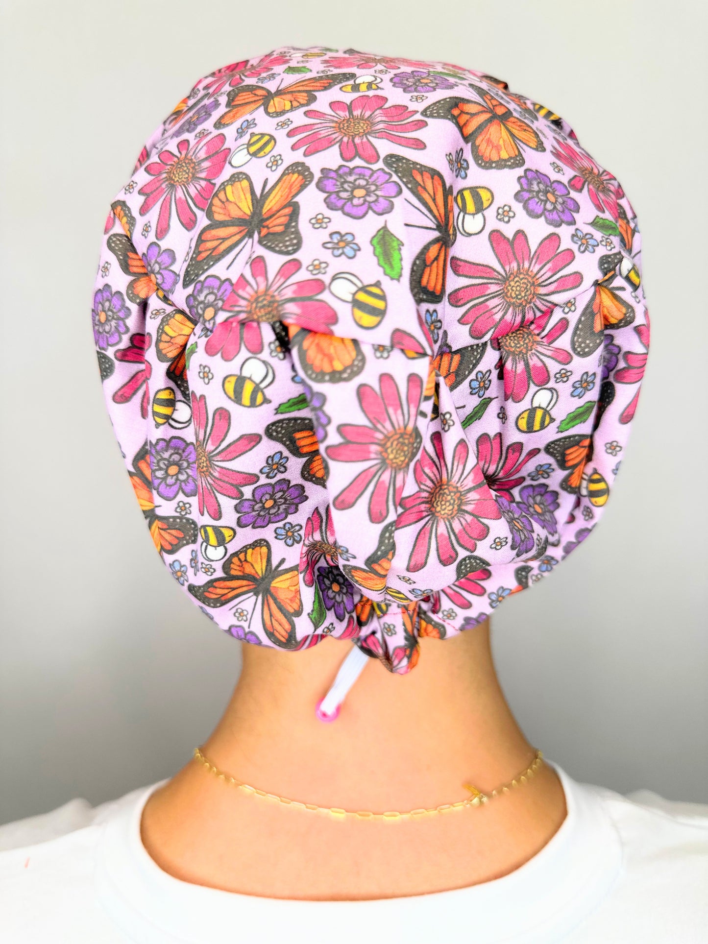 Toggle Back- Monarchs: Euro-Style Scrub Cap
