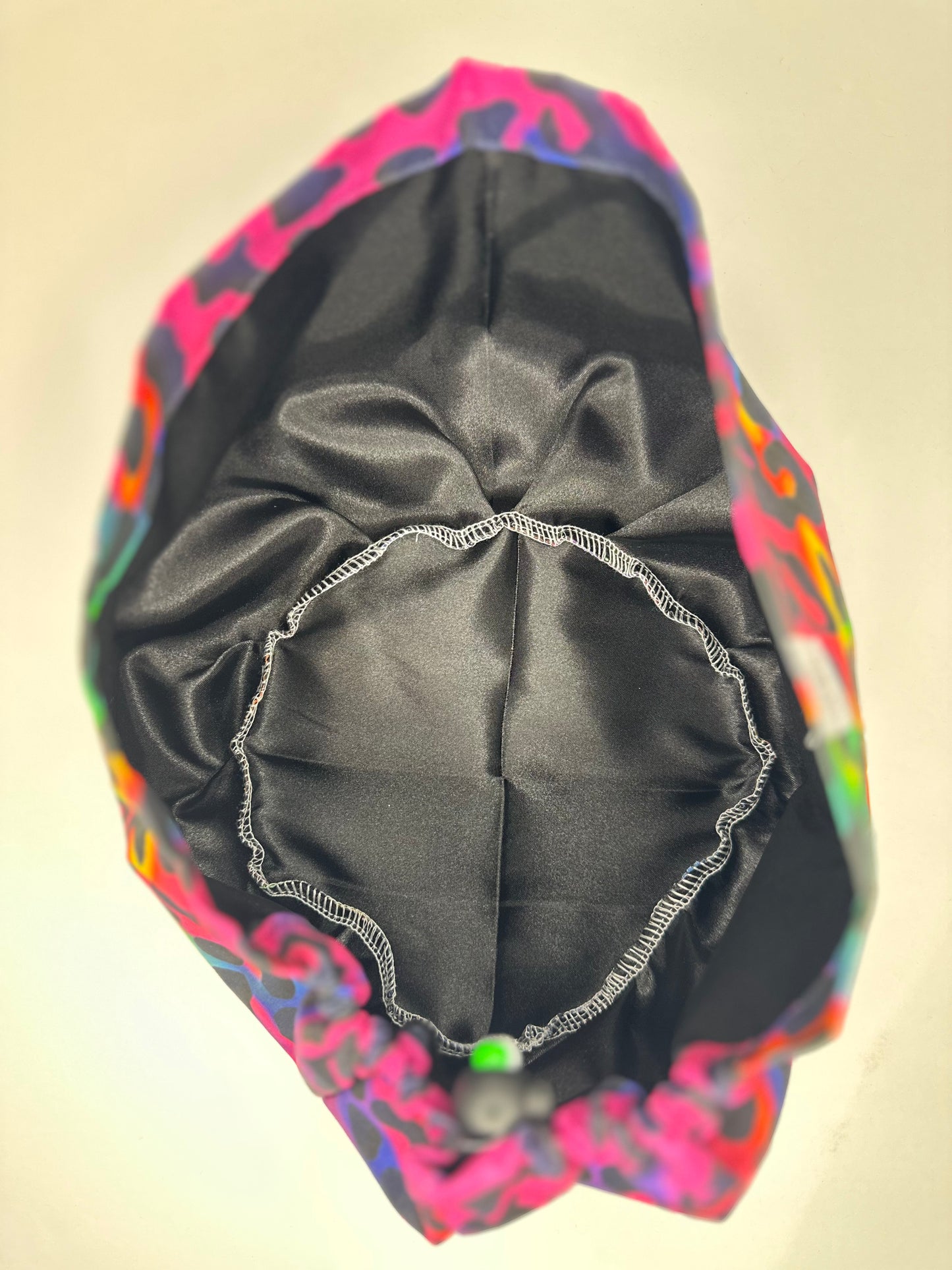 Toggle Back- Electric Leopard: Euro-Style Scrub Cap