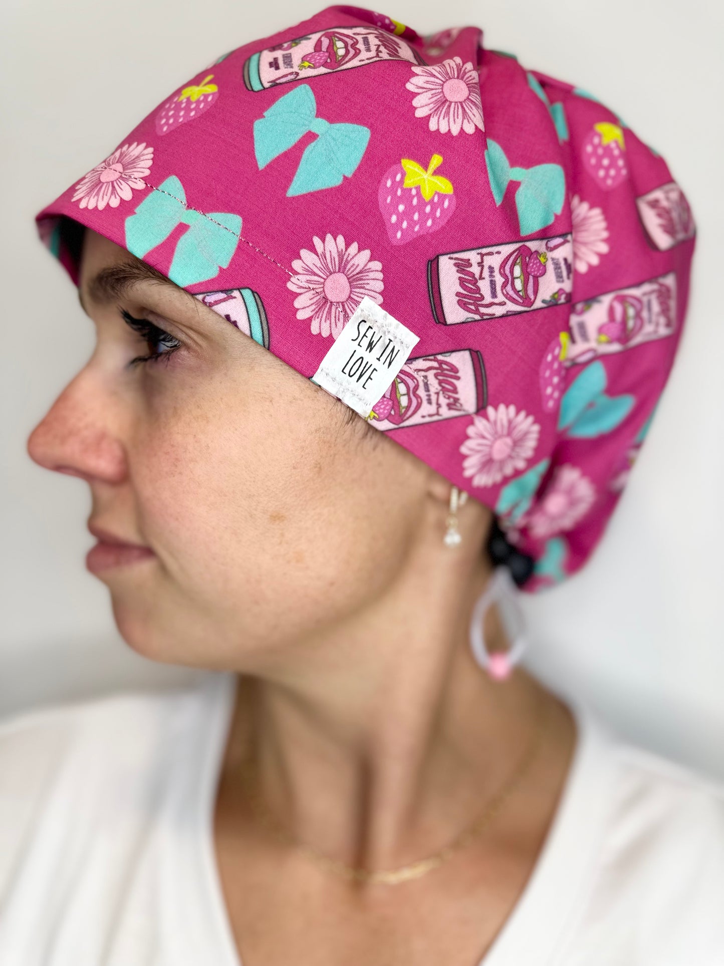 Toggle Back- Energy Drink: Euro-Style Scrub Cap