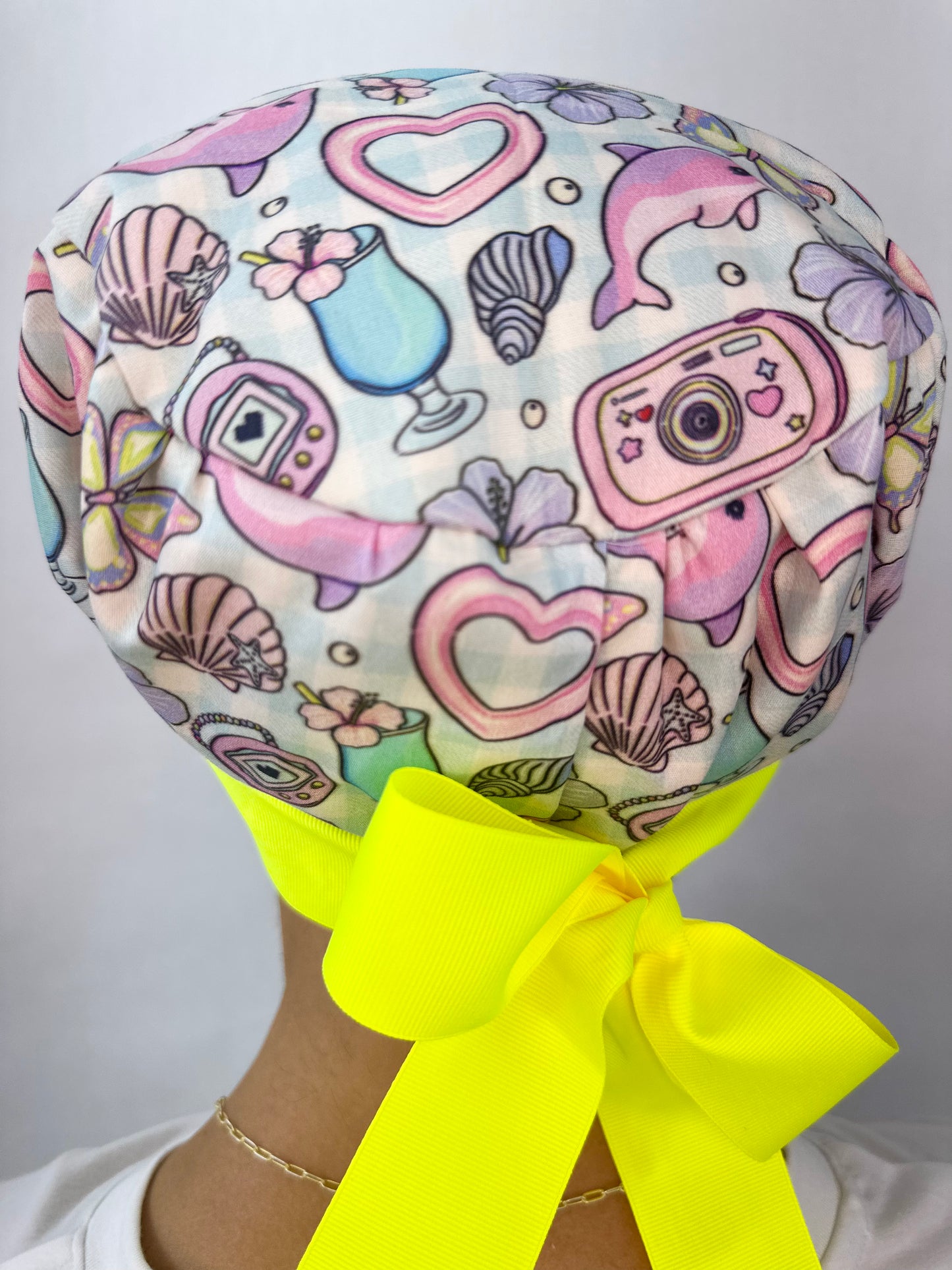 Ribbon Back-Summer Nostalgia: Euro-Style Scrub Cap