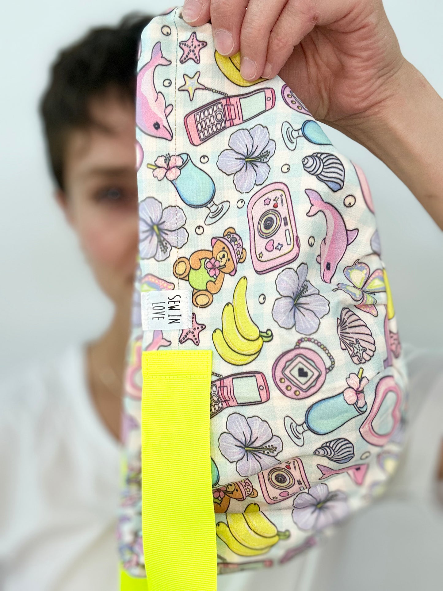 Ribbon Back-Summer Nostalgia: Euro-Style Scrub Cap